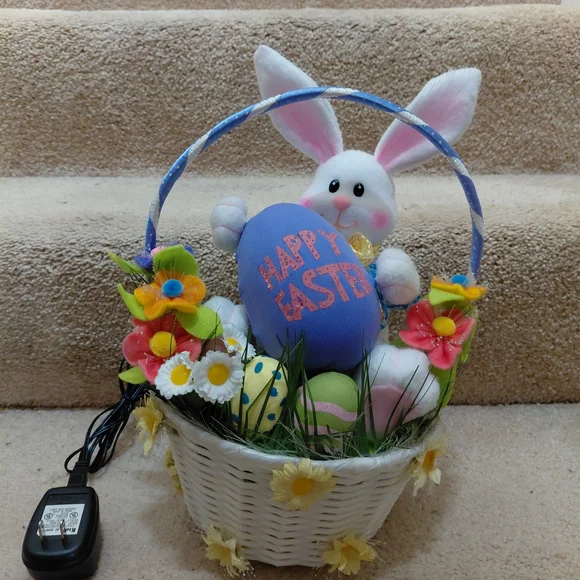 Easter Bunny Fiber Optic Basket - Picture 4 of 9